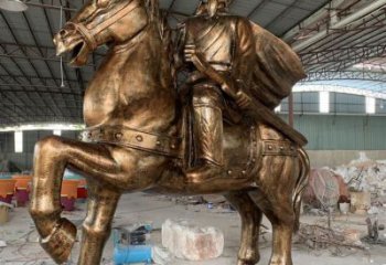 部队骑士雕塑厂家  广场小品 喷漆骑士雕塑厂