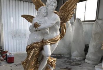 户外爱神雕塑厂家 喷漆小品  现代大型爱神雕塑制作