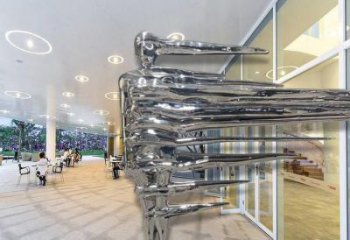 创意男人雕塑厂家  现代小品 公园不锈钢男人雕塑摆件