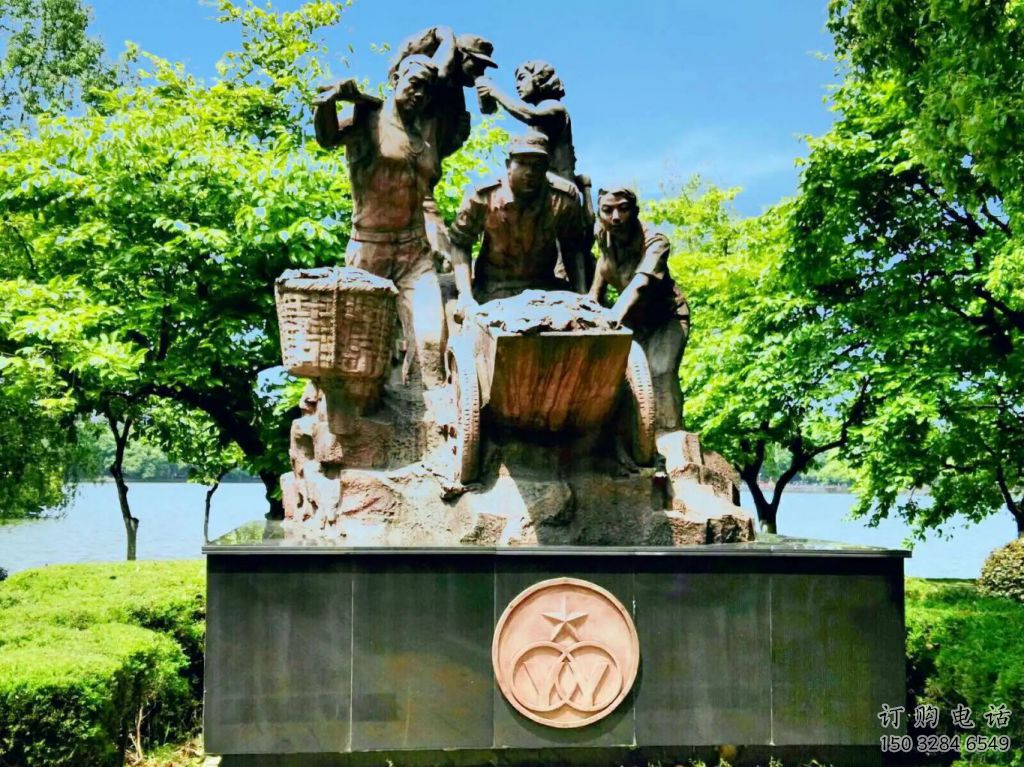 农村拥军雕塑厂家 草地摆件 烤漆拥军雕塑制作 农村拥军雕塑厂家 草地摆件 烤漆拥军雕塑制作
