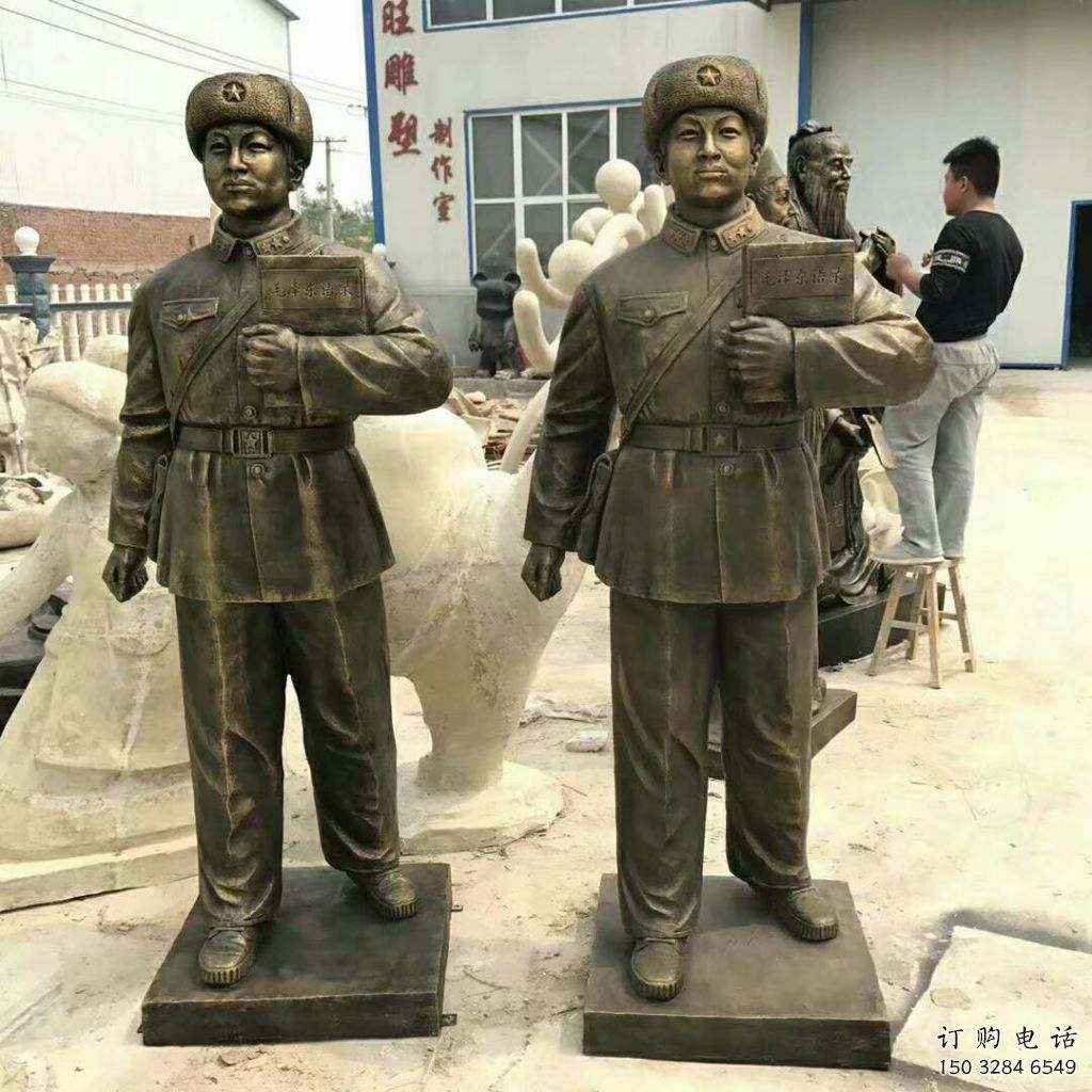 广场雷锋雕塑厂家 党建小品  户外雷锋雕塑厂