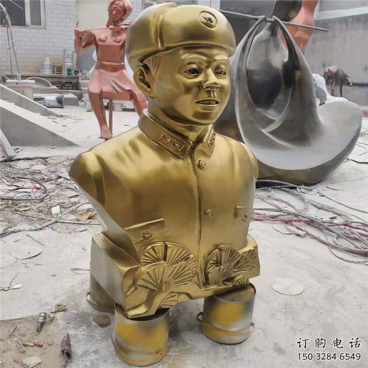 烤漆雷锋雕塑厂家  公园小品  户外雷锋雕塑制作价格