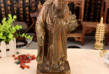 烤漆老子雕塑厂家  公园小品  仿古老子雕塑厂