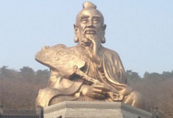 广场老子雕塑厂家  创意小品  大型老子雕塑制作