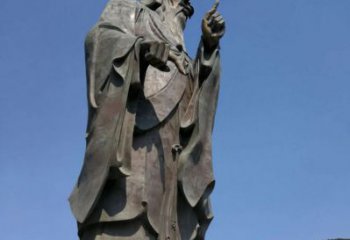 户外老子雕塑厂家 喷漆小品  大型老子雕塑加工厂