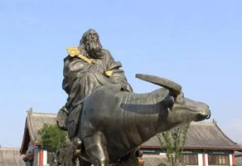 中式老子雕塑厂家  公园小品  仿古老子雕塑生产