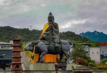 仿古老子雕塑厂家 广场小品  大型老子雕塑加工厂