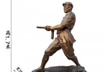 仿真士兵雕塑厂家 现代摆件 部队士兵雕塑厂
