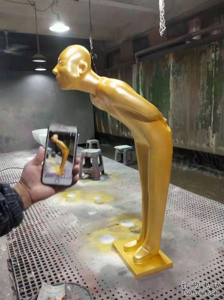 镀金迎宾雕塑厂家 铸造摆件 现代不锈钢迎宾雕塑制作 镀金迎宾雕塑厂家 铸造摆件 现代不锈钢迎宾雕塑制作