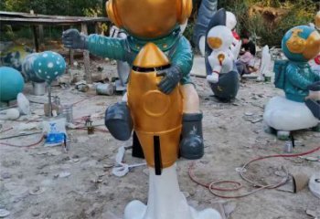 街头外星人雕塑厂家 大型广场摆件  户外外星人雕塑报价