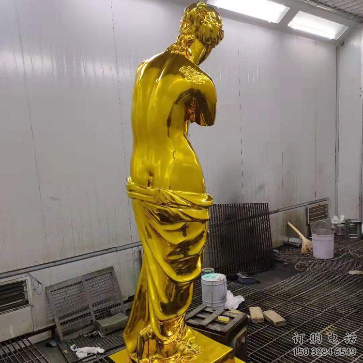 抽象维纳斯雕塑厂家  现代小品  现代不锈钢维纳斯雕塑厂