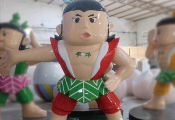 抽象葫芦娃雕塑厂家  户外公园小品  现代葫芦娃雕塑生产