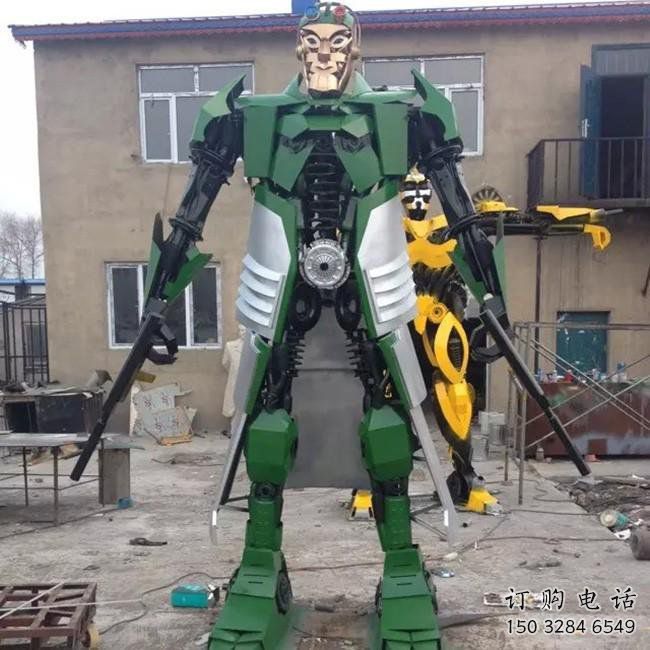 广场机器人雕塑厂家  公园小品  现代机器人雕塑厂