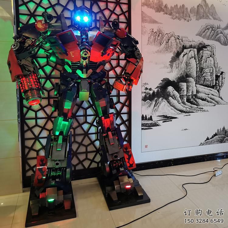 发光机器人雕塑厂家 步行街小品 大型商场机器人雕塑厂