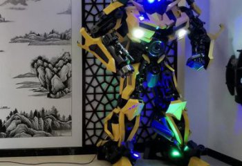抽象机器人雕塑厂家 广场小品  户外机器人雕塑厂