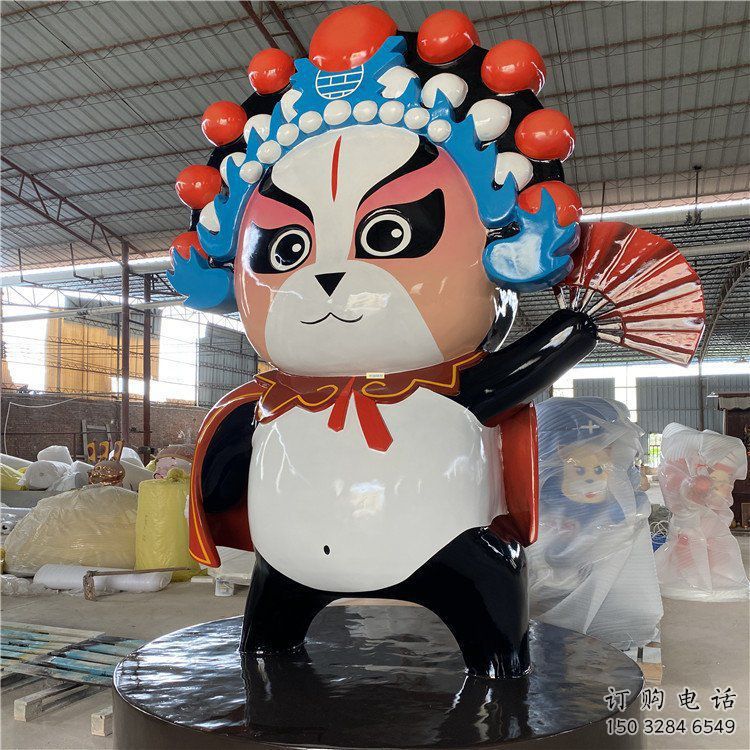中式变脸雕塑厂家 现代创意小品 户外彩绘变脸雕塑摆件 中式变脸雕塑厂家 现代创意小品 户外彩绘变脸雕塑摆件