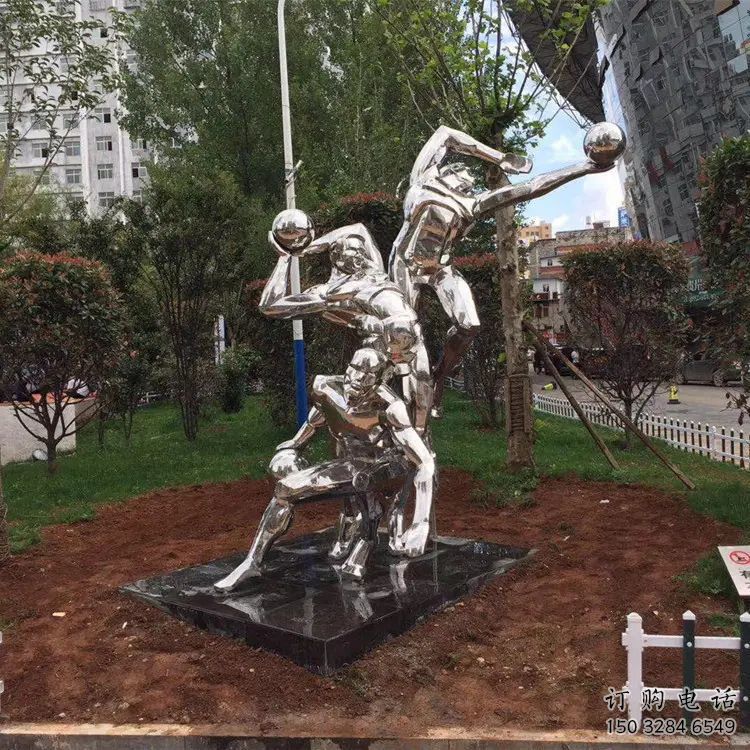 运动击剑雕塑厂家 公园镜面小品 大型户外不锈钢击剑雕塑 运动击剑雕塑厂家 公园镜面小品 大型户外不锈钢击剑雕塑
