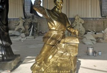 公园鲁班雕塑厂家 户外摆件  仿真鲁班雕塑厂