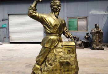 中式鲁班雕塑厂家 教育小品  制作鲁班雕塑摆件