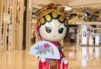 烤漆变脸雕塑厂家  现代创意小品  户外变脸雕塑产品