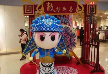 仿古变脸雕塑厂家  烤漆彩绘小品  现代创意变脸雕塑厂