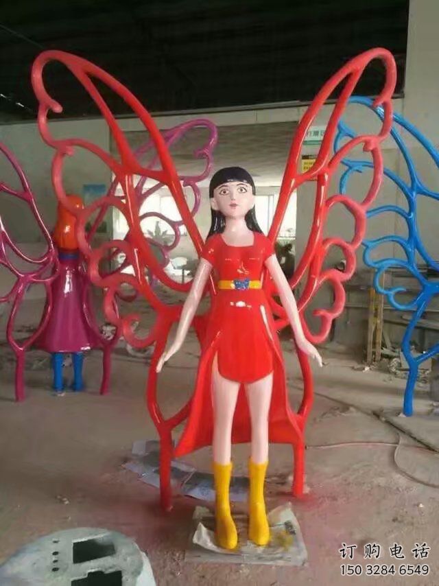 喷漆仙子雕塑厂家 中式小品 草地仙子雕塑摆件 喷漆仙子雕塑厂家 中式小品 草地仙子雕塑摆件