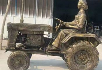 现代女工雕塑厂家 大型别墅区摆件  仿古烤漆女工雕塑小品