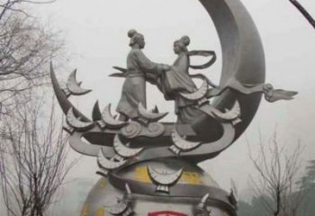 公园爱情雕塑厂家 户外摆件  大型不锈钢爱情雕塑