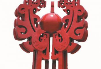 户外标示牌雕塑厂家 喷漆小品  烤漆不锈钢标示牌雕塑