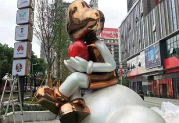 创意卡通人雕塑厂家  广场小品 公园不锈钢卡通人雕塑厂