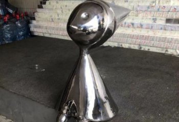 广场卡通人雕塑厂家  公园小品  创意不锈钢卡通人雕塑