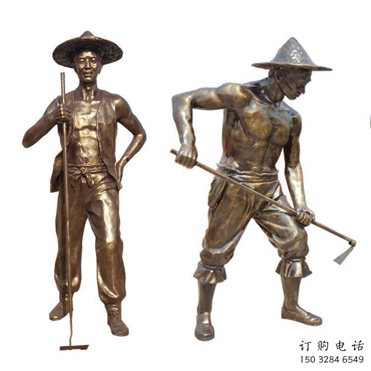 大型农耕雕塑厂家  仿古小品  抽象农耕雕塑厂