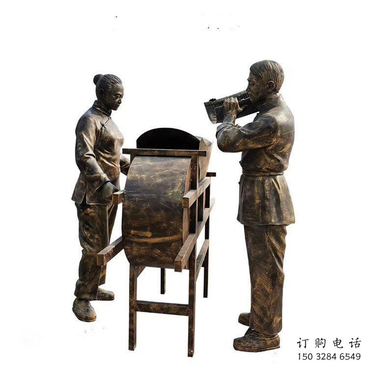 现代农耕雕塑厂家 大型公园摆件 创意农耕雕塑厂 现代农耕雕塑厂家 大型公园摆件 创意农耕雕塑厂
