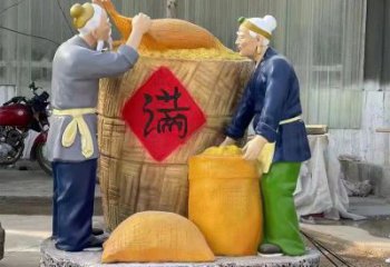 创意农耕雕塑厂家  农村摆件小品 公园农耕雕塑厂