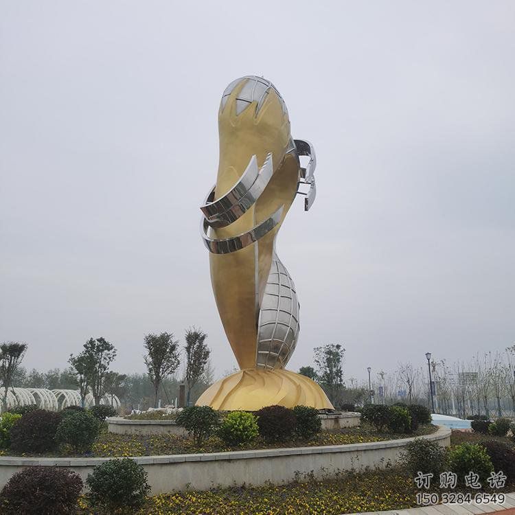 公园双鱼雕塑厂家 户外摆件 烤漆不锈钢双鱼雕塑小品 公园双鱼雕塑厂家 户外摆件 烤漆不锈钢双鱼雕塑小品