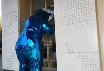 大型北极熊雕塑厂家 锻造小品  现代北极熊雕塑厂