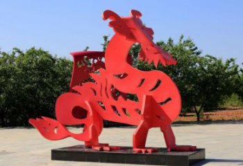 镂空貔貅雕塑厂家 园林小品  户外烤漆貔貅雕塑摆件