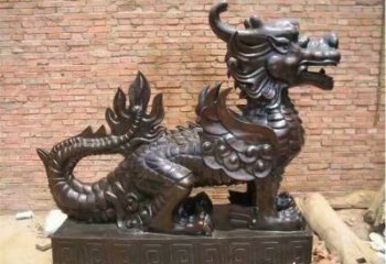 仿古貔貅雕塑厂家  企业小品 房地产貔貅雕塑摆件