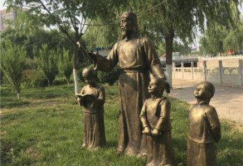 公园仿古儿童雕塑摆件