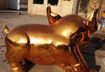 钛金牛雕塑制造厂家