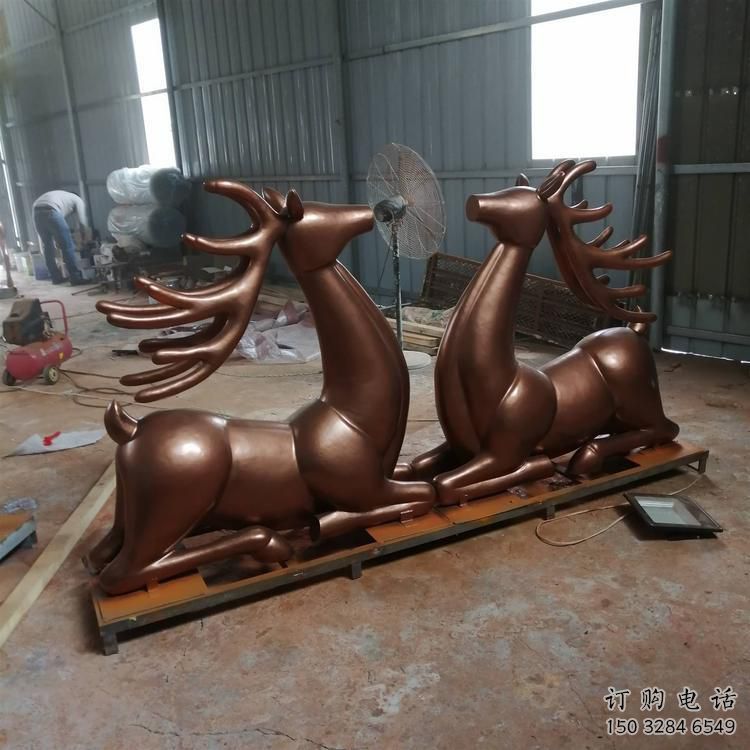 小鹿动物雕塑 小鹿动物雕塑