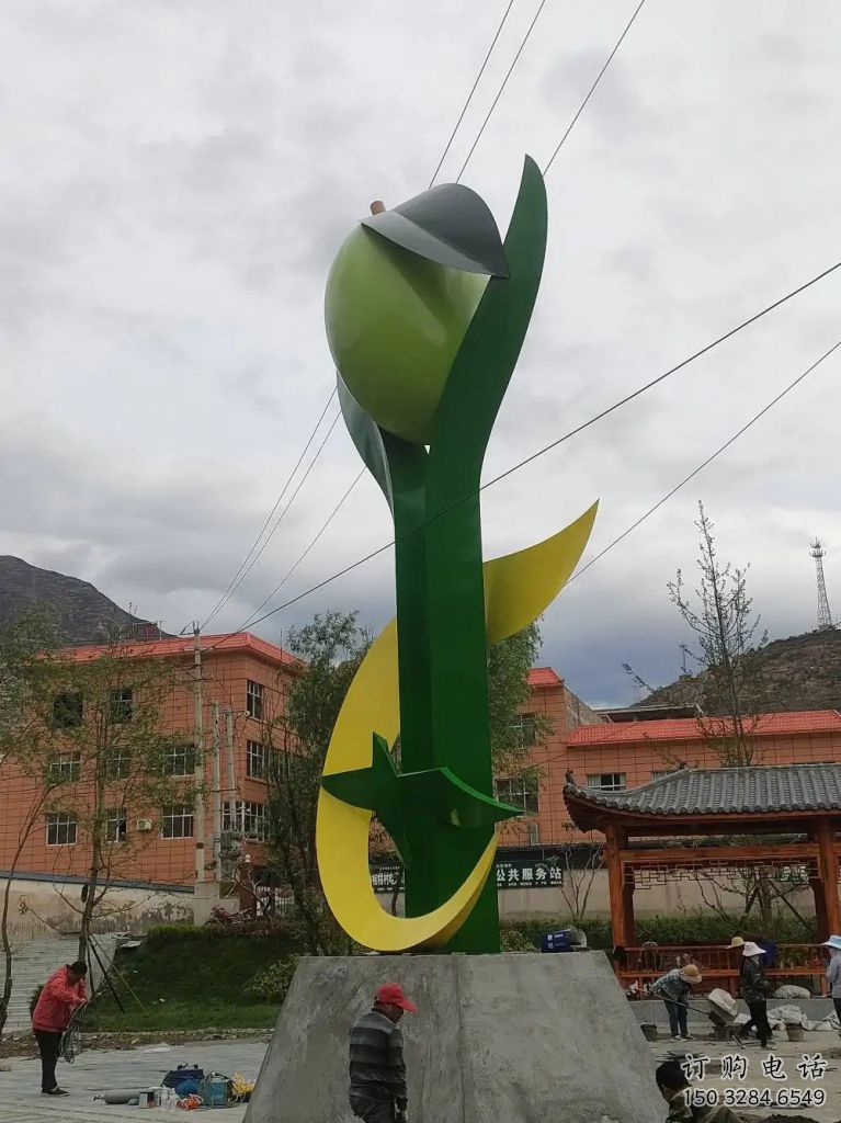广场橄榄雕塑厂家 烤漆公园雕塑 不锈钢橄榄雕塑制作
