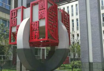医院立方体雕塑厂家 不锈钢拉丝工艺摆件