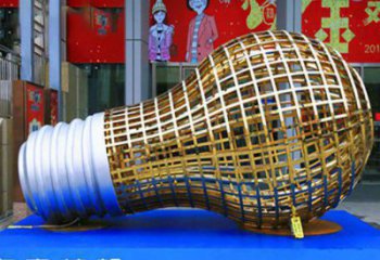 灯泡雕塑厂家 不锈钢创意雕塑制作