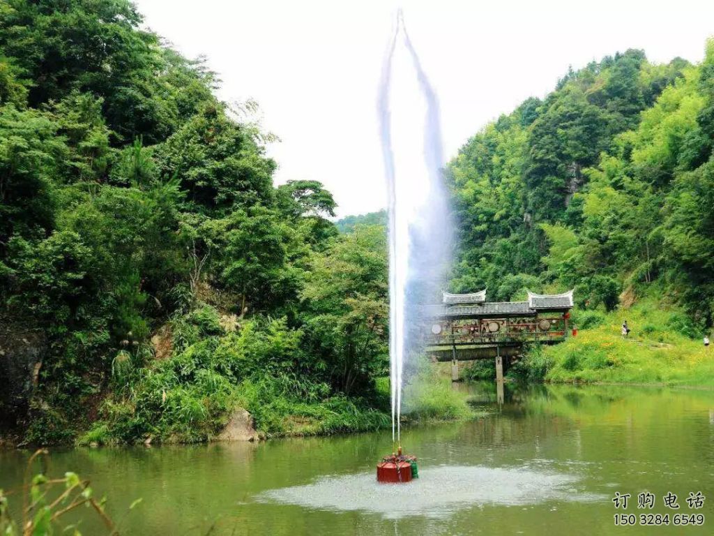 喷泉雕塑厂家，高喷方式水景，不锈钢高喷喷泉雕塑厂家