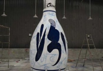 店门口景观瓶子雕塑 创意酿酒雕塑 仿真工艺摆件