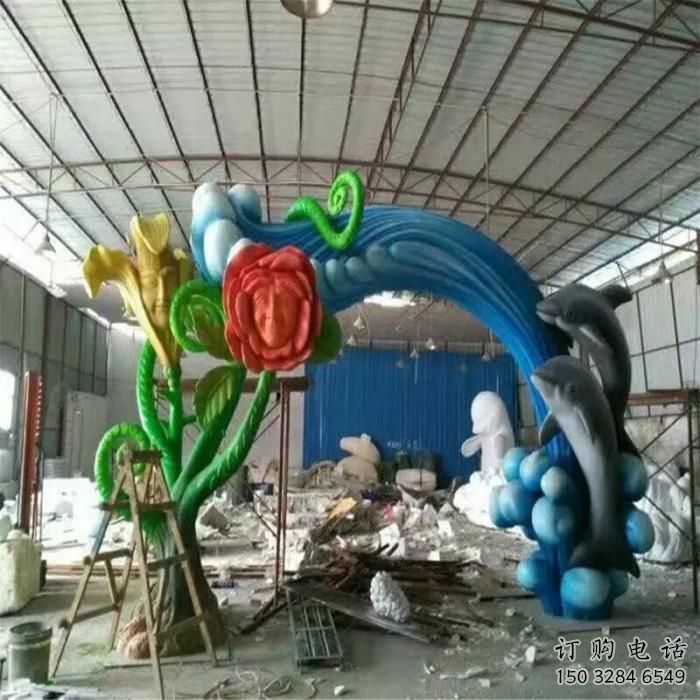城市海豚雕塑生产商 风景区彩绘雕塑 抽象摆件雕塑 城市海豚雕塑生产商 风景区彩绘雕塑 抽象摆件雕塑