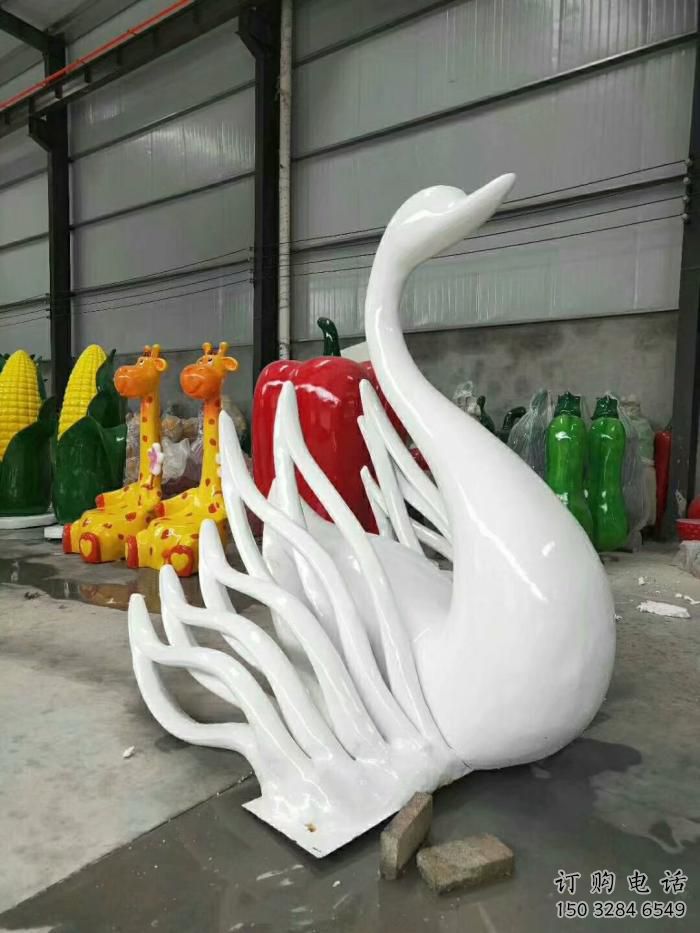 定价园林天鹅雕塑 风景区仿真雕塑 广场小品