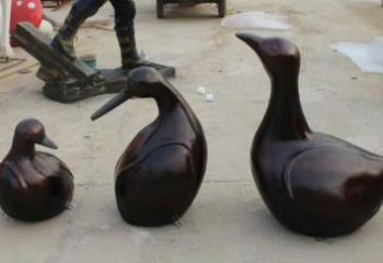 选定仿古天鹅雕塑 庭院彩绘雕塑 田间小品
