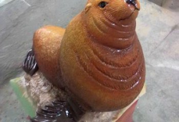 水景海豹雕塑生产 风景区几何雕塑 广场小品